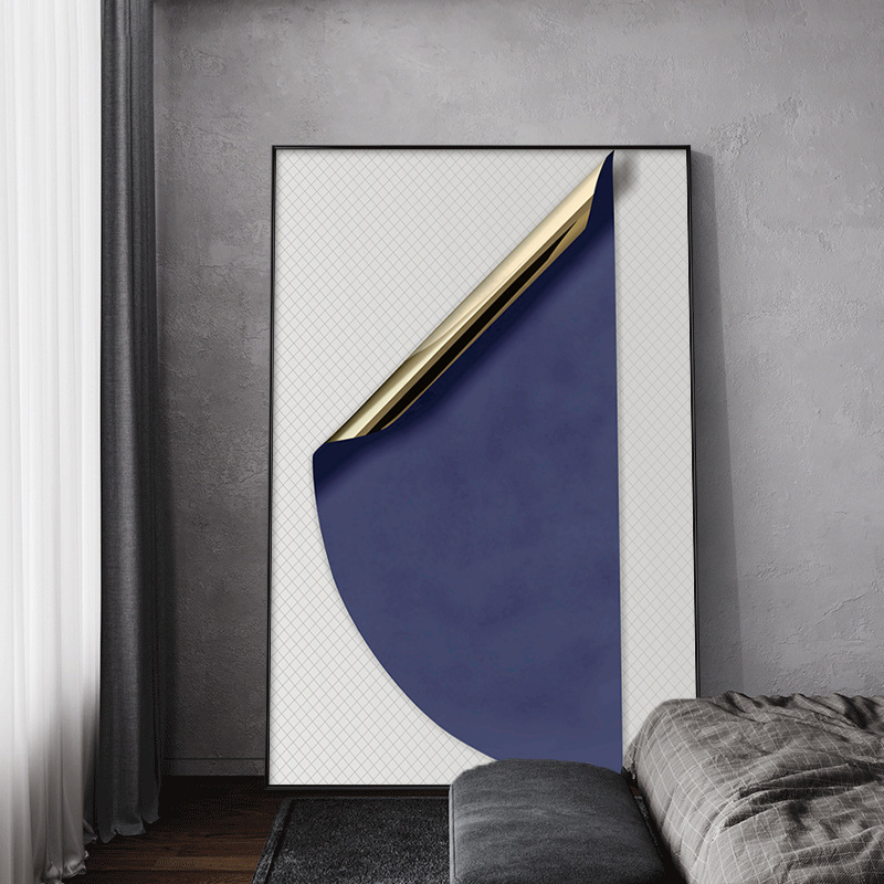 客厅沙发背景墙挂画艺术画进门玄关装饰画工作室软装壁画设计师画