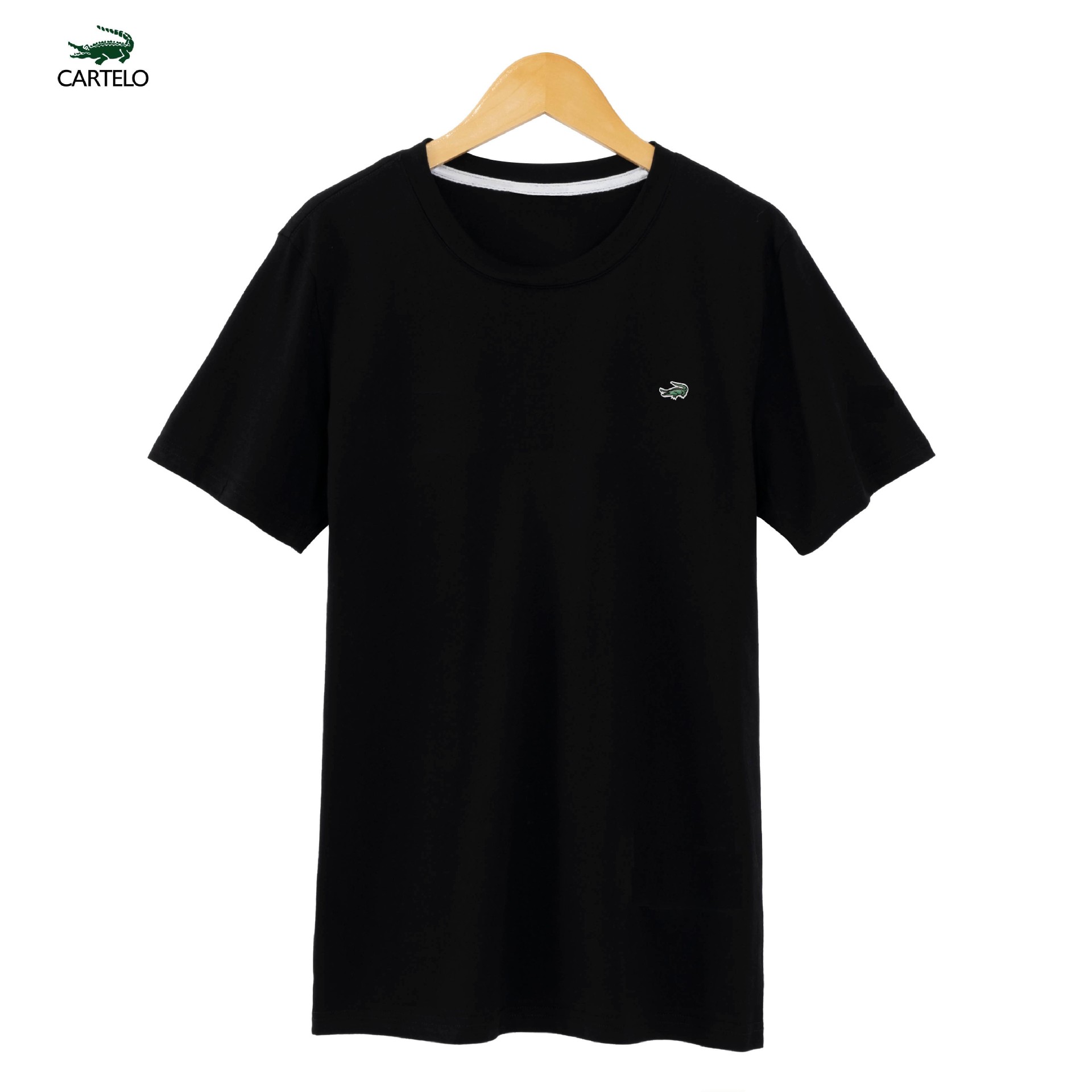 【卡帝乐鳄鱼】男女百搭休闲刺绣鳄鱼圆领短袖夏季款