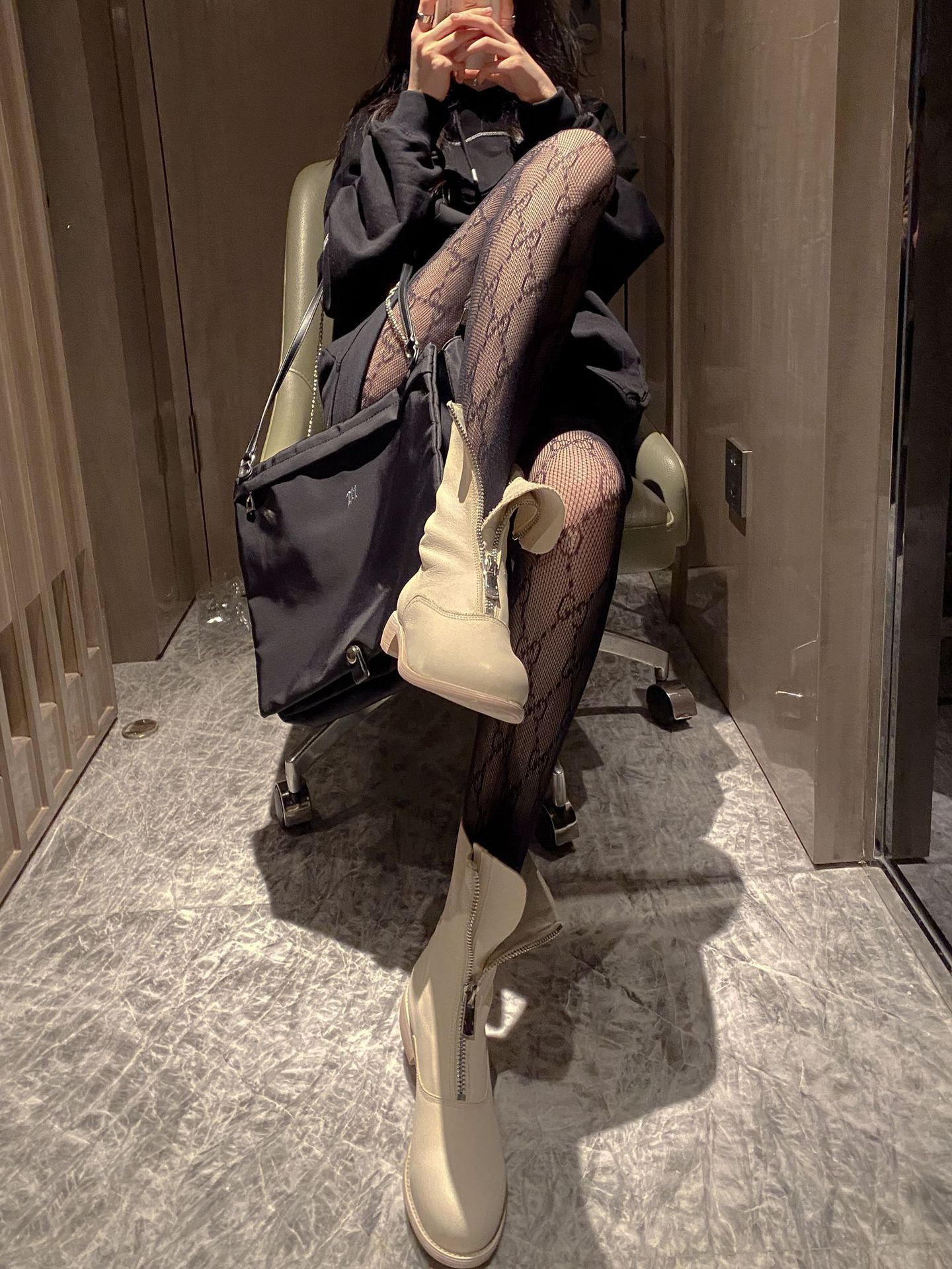 情趣内衣字母字母抖音网红提花网袜性感渔网袜连裤袜女月亮