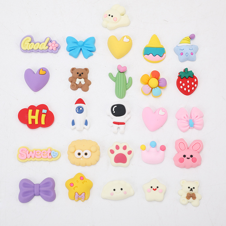 Water Cup Heat Preservation Cup 3D Three-Dimensional Stickers Cute Cartoon Sticker DIY Refridgerator Magnets Phone Stickers Three-Dimensional Soft Glue Resin Buckle