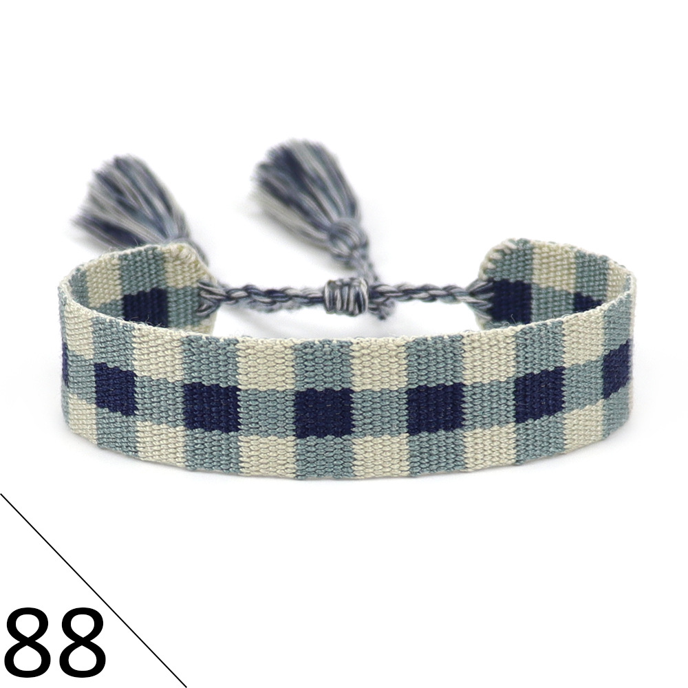 手工编织手链女欧美简约手腕带波西米亚风手链情侣手绳地摊小饰品