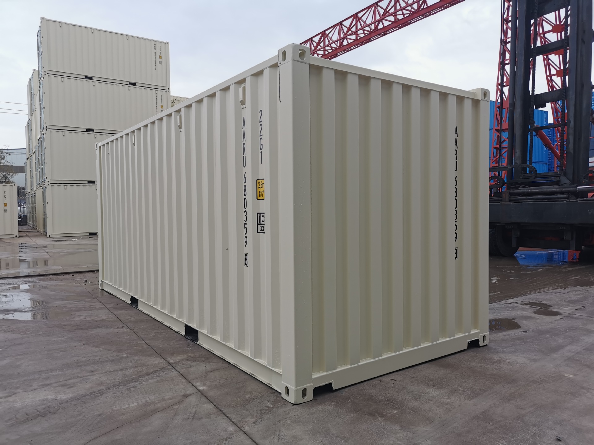 厂家现货批发三锁杆集装箱20gp标准箱干货箱海运用途固定式集装箱