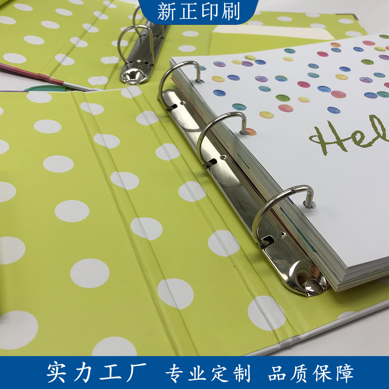 Factory Customized Paper Loose-Leaf Folder Sample Book Children's Photo Album Business Office Folder Customized Logo