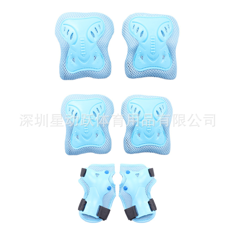 Thickened Roller Skating Protective Gear Children's Helmet Full Set Bicycle Skateboard Skating Roller Skates Balance Car Sports Kneecaps