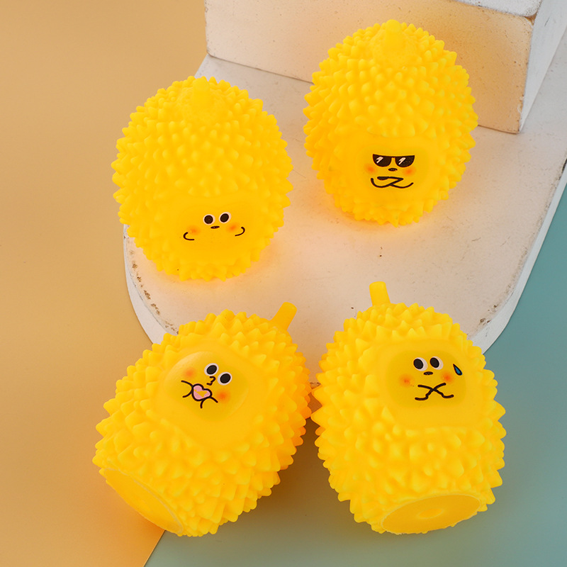 跨境减压软胶榴莲发泄解压捏捏乐儿童水果玩具手捏摔不烂减压玩具