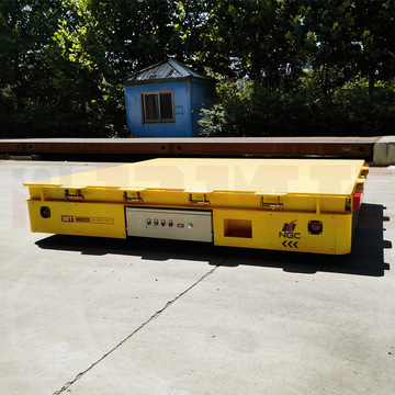 30吨无轨电动平车 可防爆地平车间转运台车 可升降50t货物搬运车