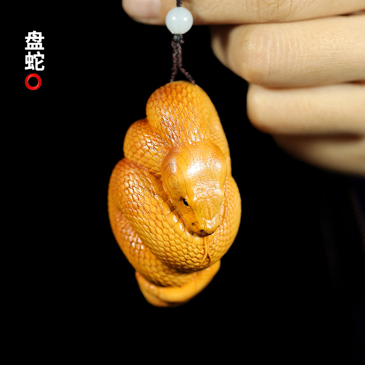 崖柏木雕刻蛇生肖小白蛇手把件蛇挂件吊坠摆件工艺装饰品-阿里巴巴