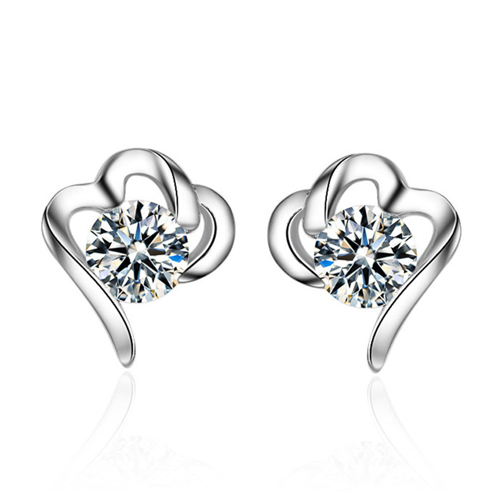 跨境新品韩版甜美创意爱语耳钉耳饰品 女 送闺蜜女友