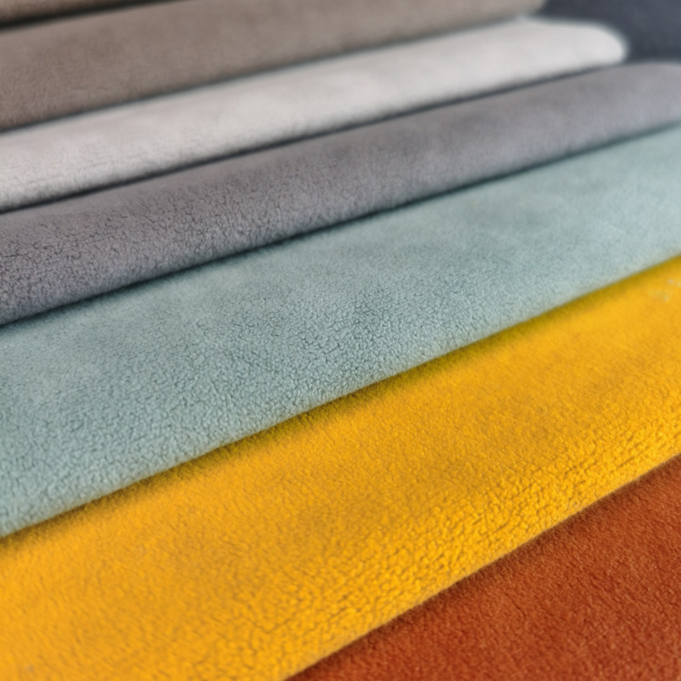 厂家直销羊羔绒富皮绒沙发绒布服装绒布靠垫抱枕面料现货