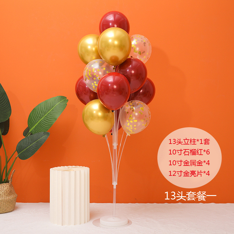 Wedding Balloons Column Wedding Floor Floating Wedding Suit Birthday Arrangement Scene Balloon Table Drifting Living Room Opening Decoration