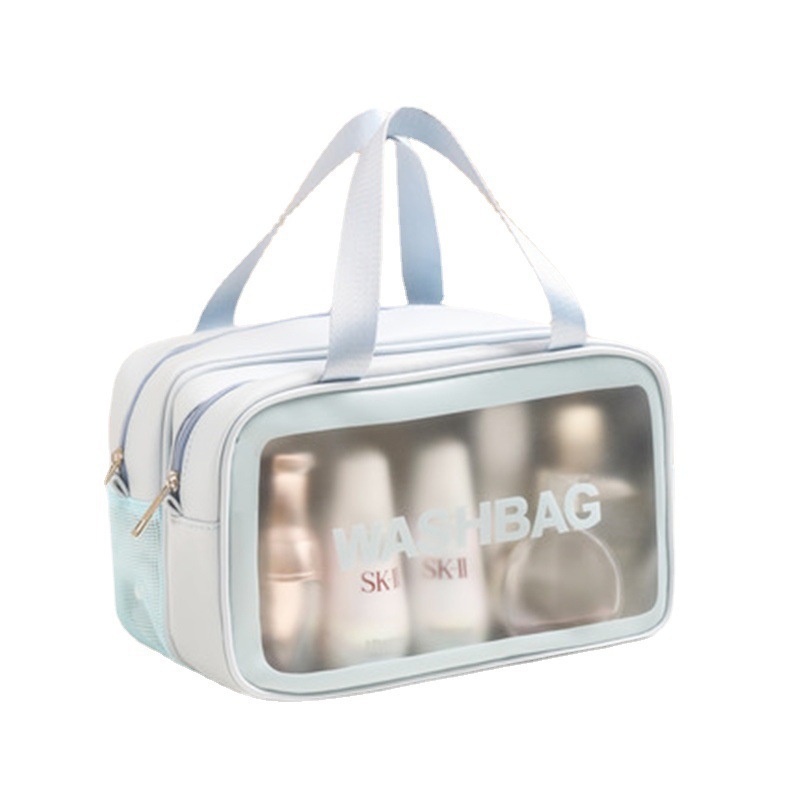 Dry Wet Separation Cosmetic Bag Multifunctional Portable Travel Toiletry Bag Large Capacity Waterproof Skincare Storage Bag New