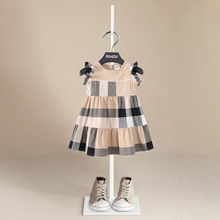 伯米吉夏季可爱蛋糕公主裙时尚洋气连衣裙宽松版中小童棉质童装裙