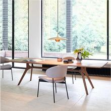 北欧实木简约餐桌创意设计师洽谈桌书桌办公会议桌客厅长桌工作台