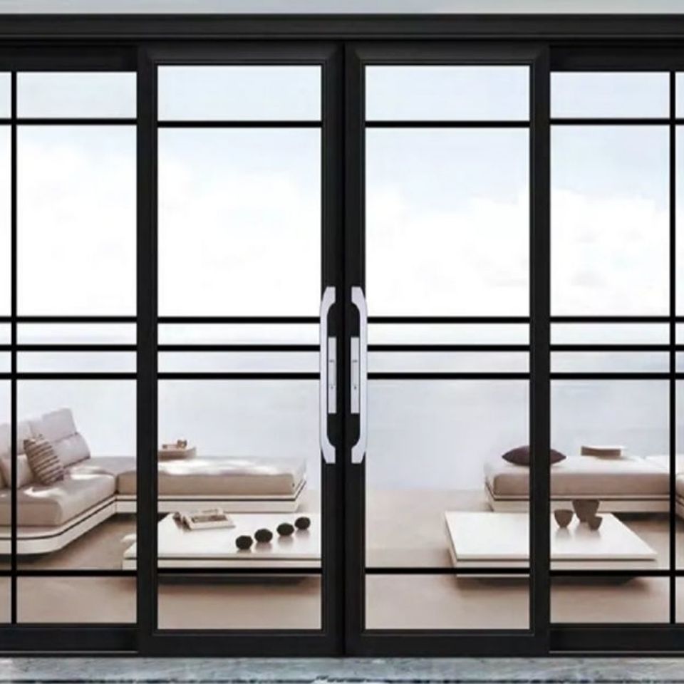 厨房阳台推拉门客厅卫生间移门双层钢化玻璃中空门钛镁铝合金隔断