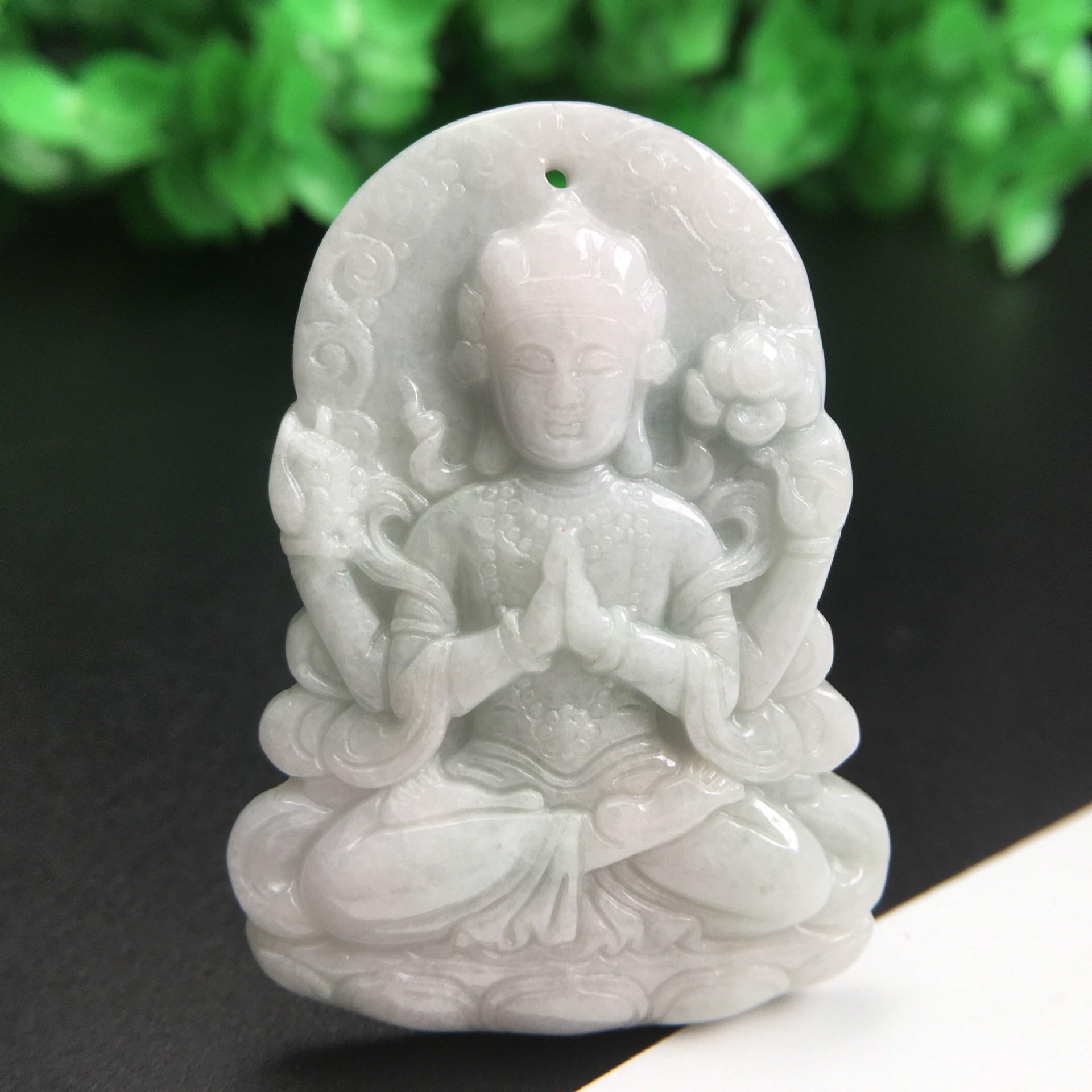 观音渡母菩萨吊坠a货玉石配件缅甸玉器工艺品四会玉石批发一件代