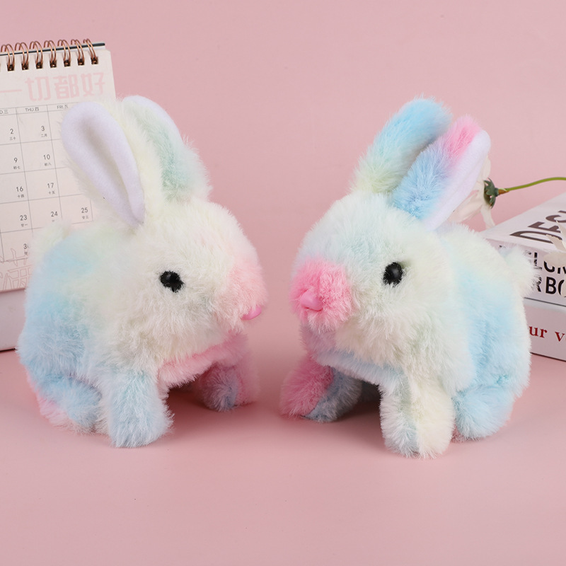 Simulation Electric Plush Toy Dog Cute Pet Color Little Bunny Play House Cute Bunny Will Go and Call
