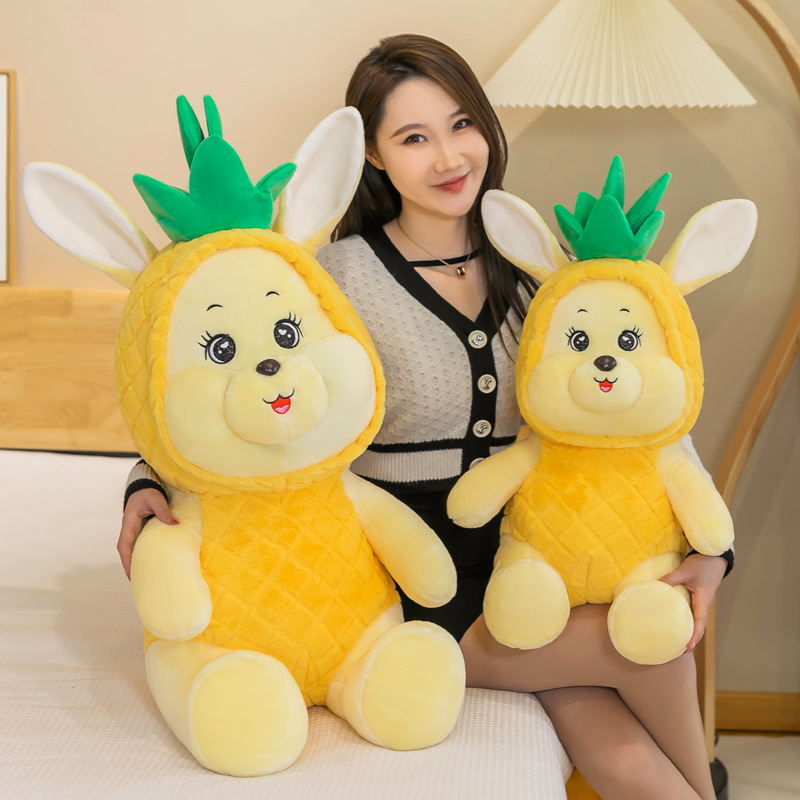 New Cute Pineapple Rabbit Plush Toy Doll Bunny Doll Pillow Valentine's Day Get Girls Birthday Gifts