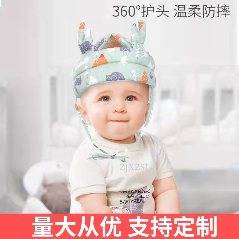 Spot Goods Fall Protection Cap Baby Head Protector Baby Toddler Hat Safety Anti-Collision Breathable Children Fall Protection Pillow Washable