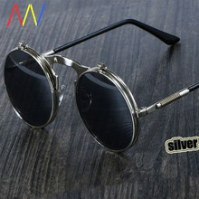 Sunglasses Round Metal Women Style Retro Sun Glasses for Men