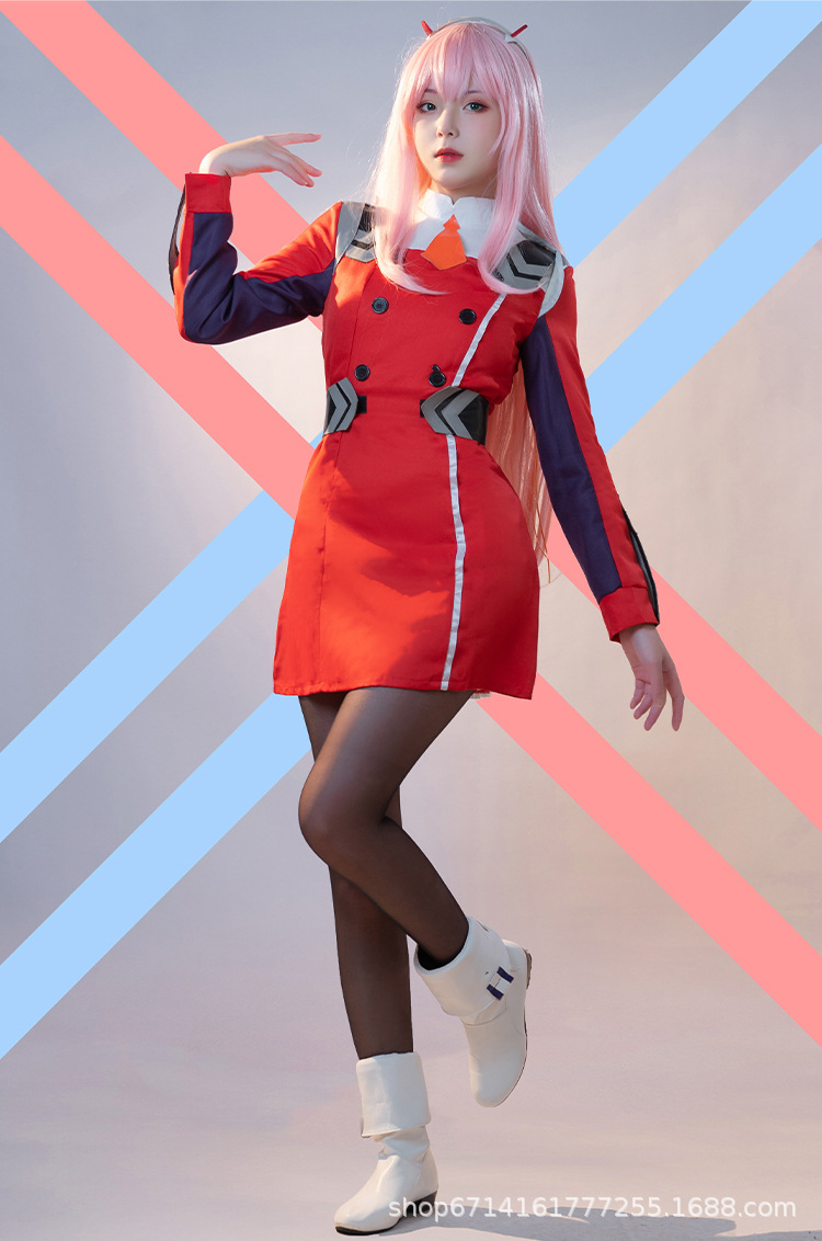 darling in the franxx 国家队02 女主制服 鹤望兰 cosplay服装