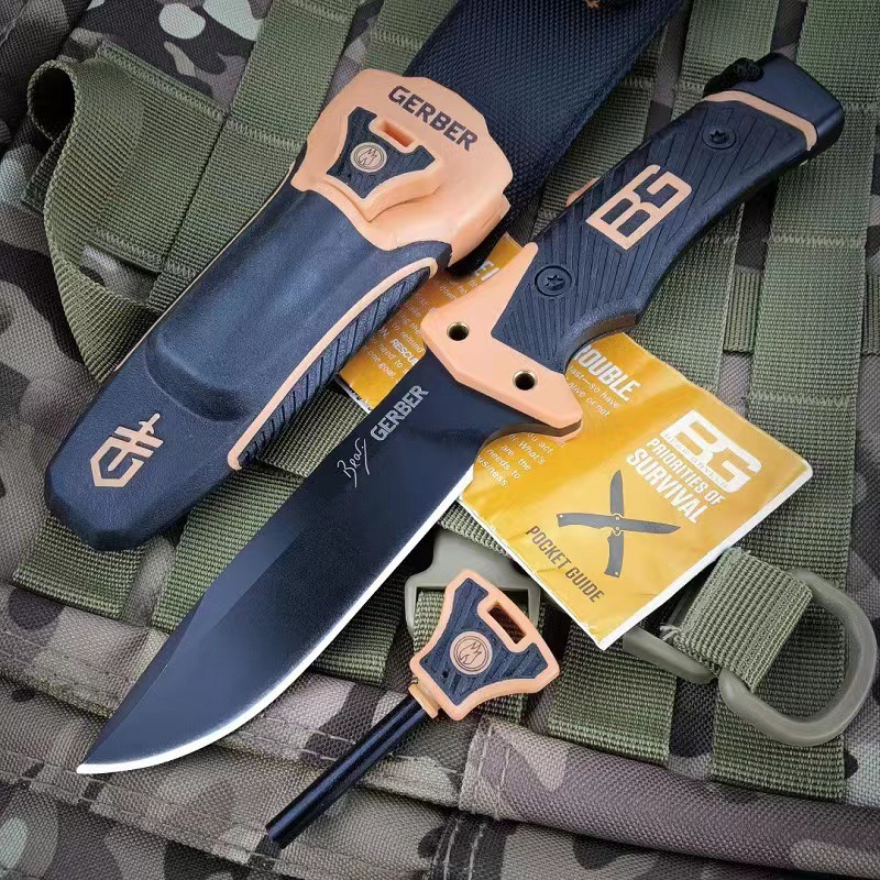 贝尔戈博二代荒野生存战术刀 户外求生刀 户外刀多功能刀野营刀
