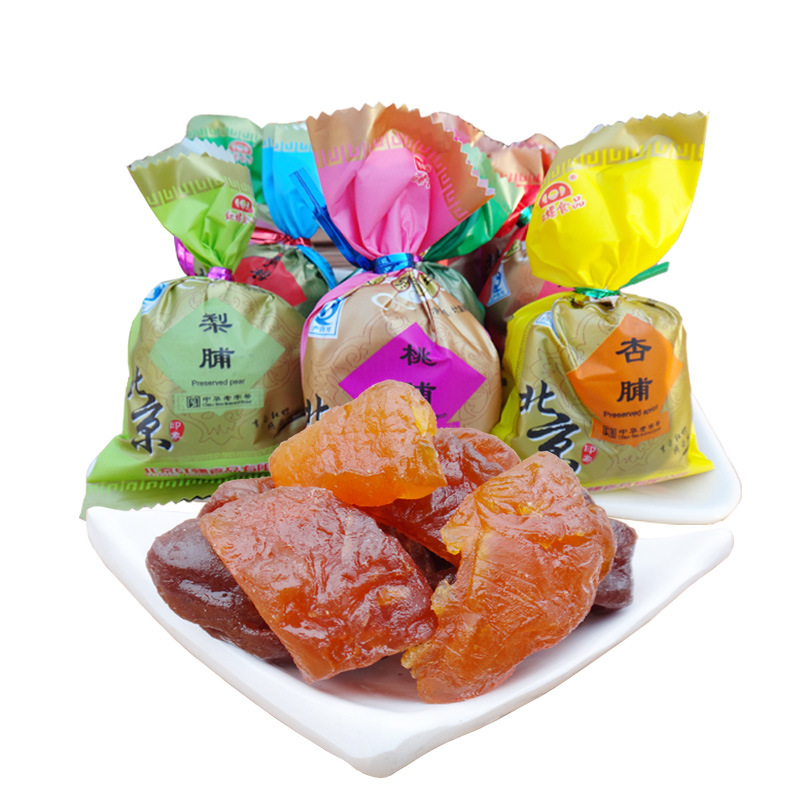 北京特产红螺食品果脯蜜饯果糕果干桃脯杏脯枣脯混合零食小吃礼包