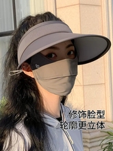 ROSEXTANGK日系冰丝防晒口罩女透气护眼角全脸防紫外线遮脖子面罩