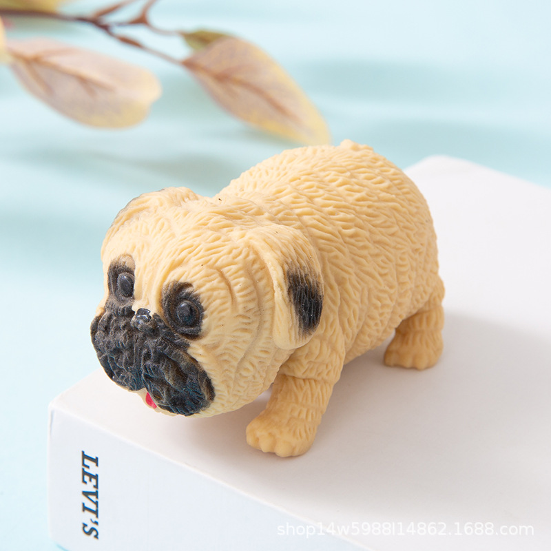 解压玩具捏捏乐拉拉乐儿童玩具沙皮狗减压玩具批发摆摊慢回弹解压