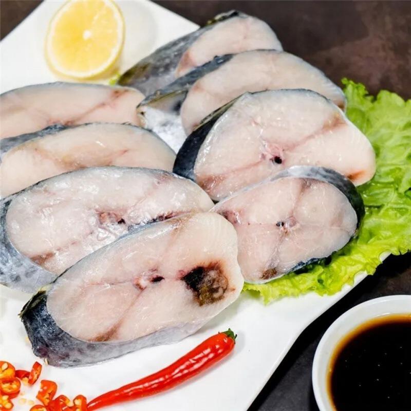 无冰衣 新鲜鲅鱼断马鲛鱼块肉鲜活冷冻野生鲅鱼海鱼海鲜批发