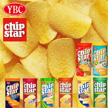 现货日本零食YBC chip star原味海苔浓汤芝士洋葱味薄脆桶装薯片