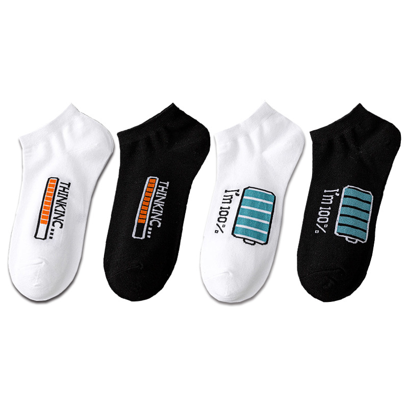 Lovers' Socks Ins Popular Athletic Socks Spring and Summer Letters Basketball Socks White Socks Men's Socks Free Shipping Boat Socks