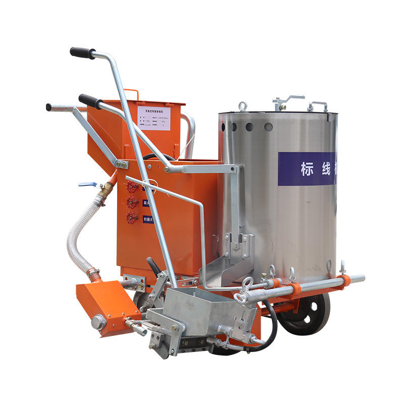 全新手推式热熔划线机 一体式不干胶划线机 小型马路道路画线车