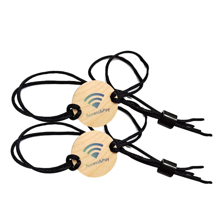 创新佳供应可编写信息用于门禁控制系统门票卡的nfc编织绳木手环