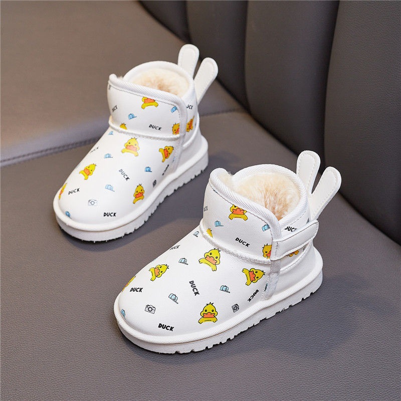 冬季新款女童棉鞋男童雪地靴儿童棉鞋女童雪地靴韩版卡通棉靴