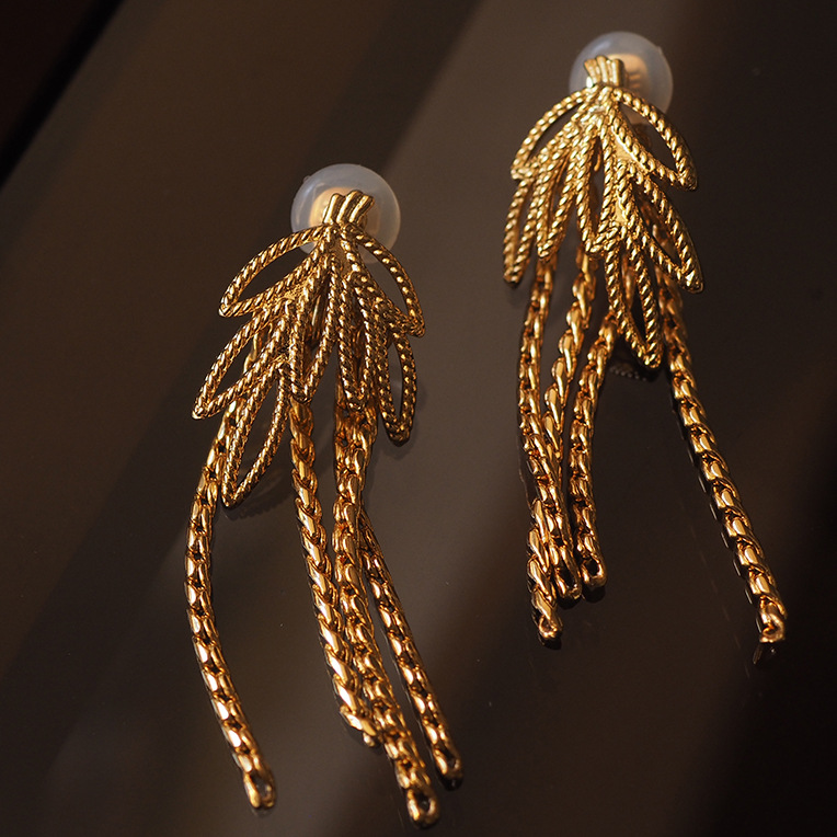 无耳洞耳环monet莫奈复古荷花小众中古耳夹vintage青岛货源-阿里巴巴