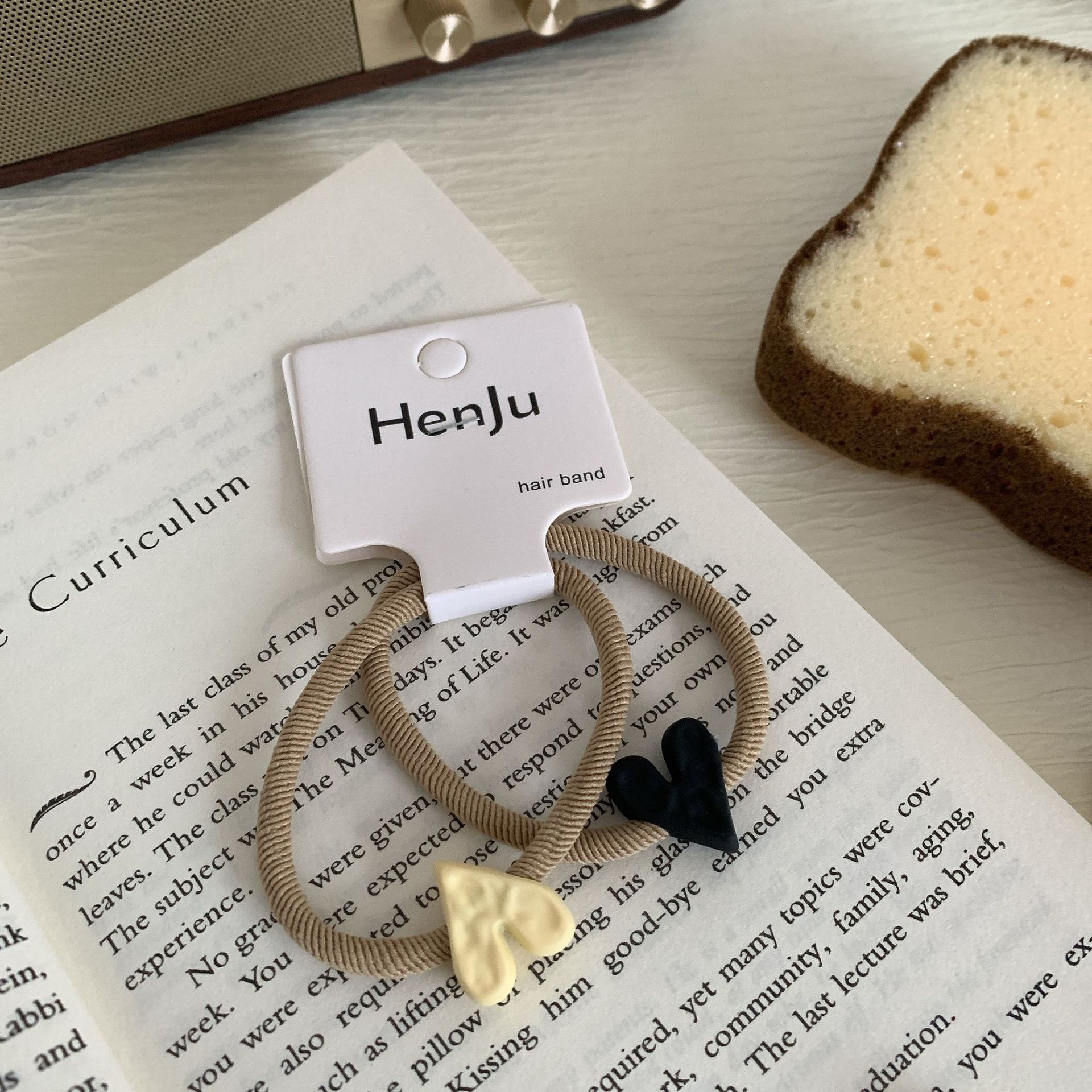 Two Pieces ~ Nice Milk Coffee New Ponytail Hair Ring Hair Rope Vintage Hair Accessories Hair Rope Korean Ins Rubber Band Headdress