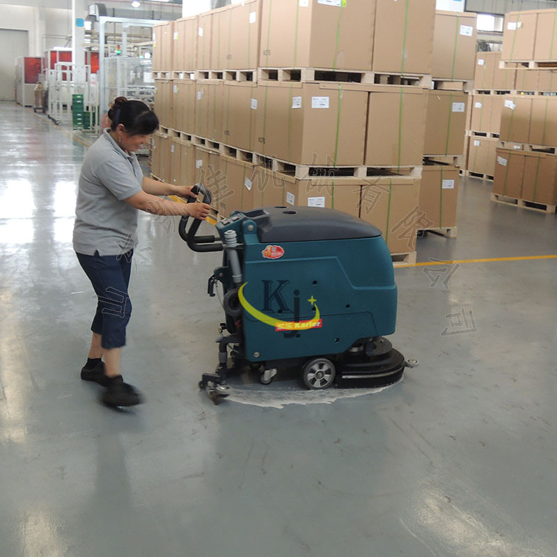 免维护电瓶刷地拖地机手推商用电动洗地机小型清洗机擦地机拖地机
