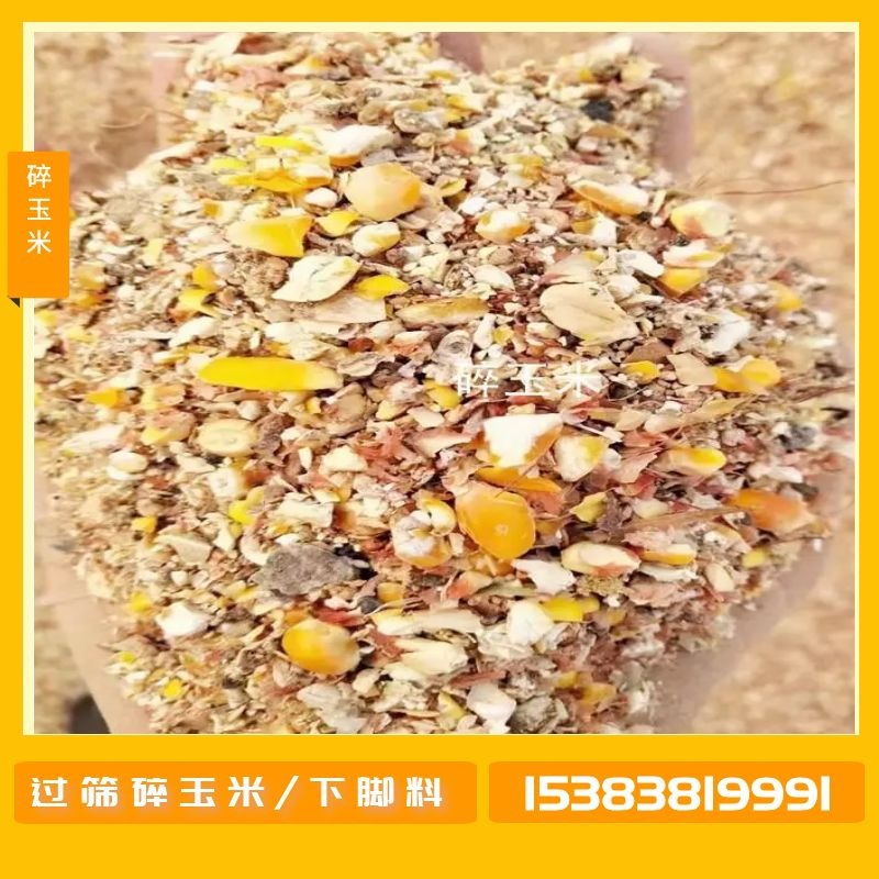 厂家现货 五谷杂粮 玉米糁 碎玉米下脚料粮食筛漏淀粉厂筛下物