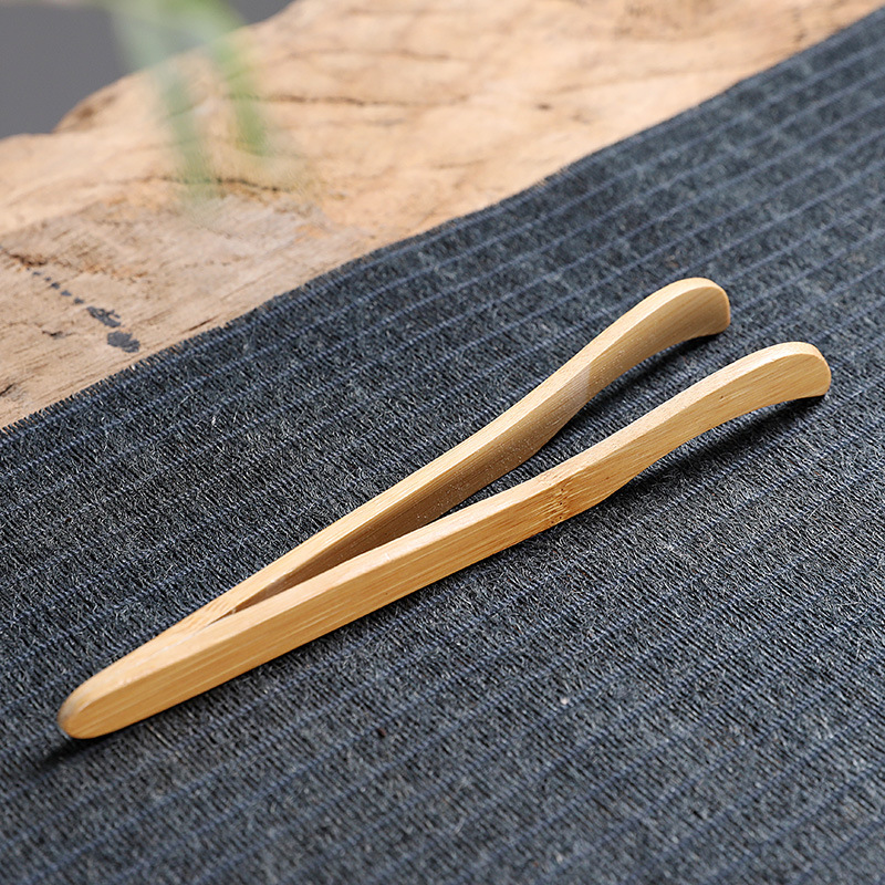 竹茶夹 弯夹 茶道零配 茶具直夹 厂家 竹制茶夹