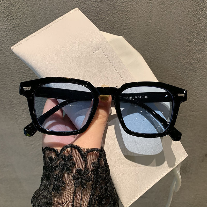 New Vintage Sunglasses Korean Style Women's Sunglasses Fashion Personality Mi Nail Square Sunglasses Internet Celebrity Same Style