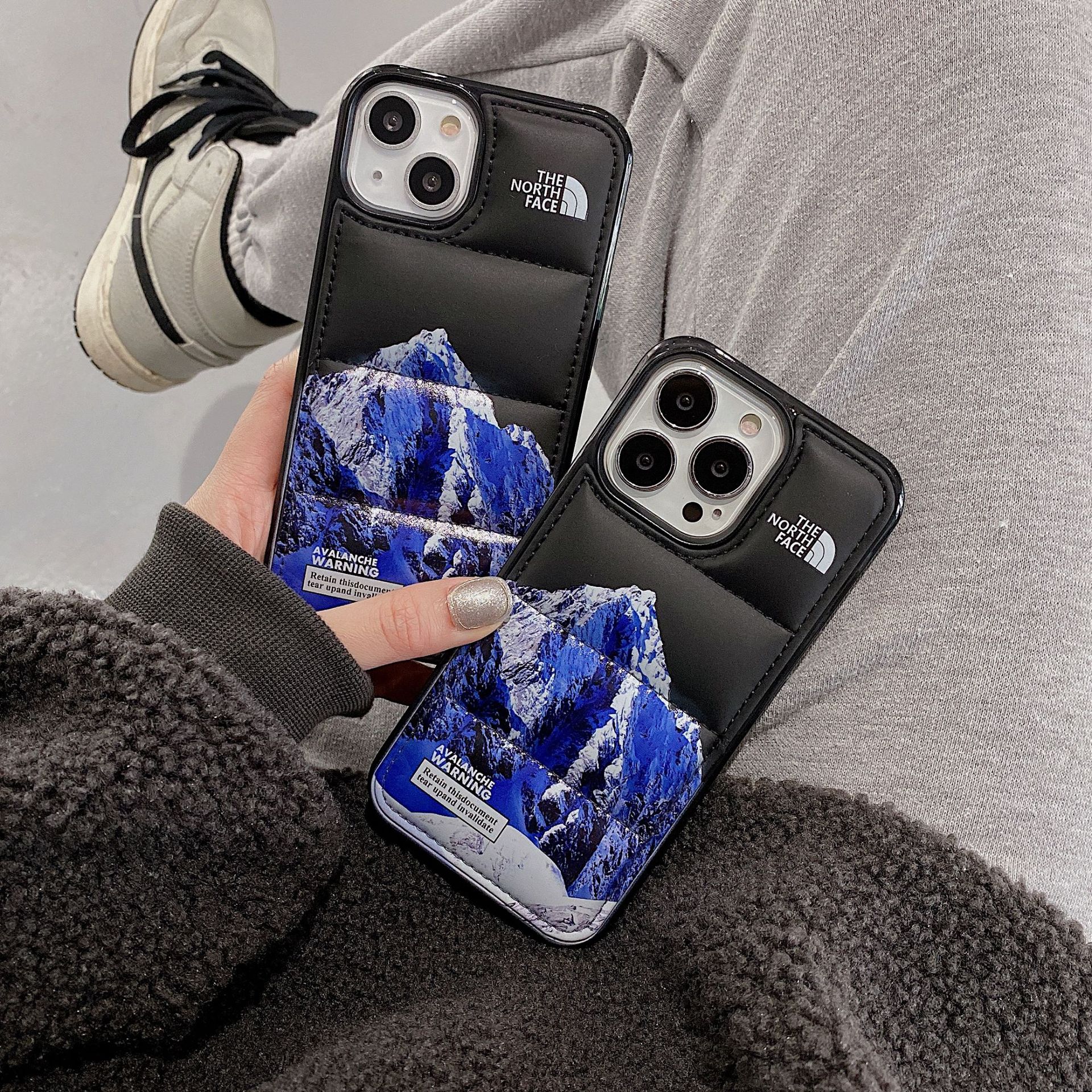 创意北面雪山苹果13适用iphone11/12promax手机壳xs/xr防摔7p软壳