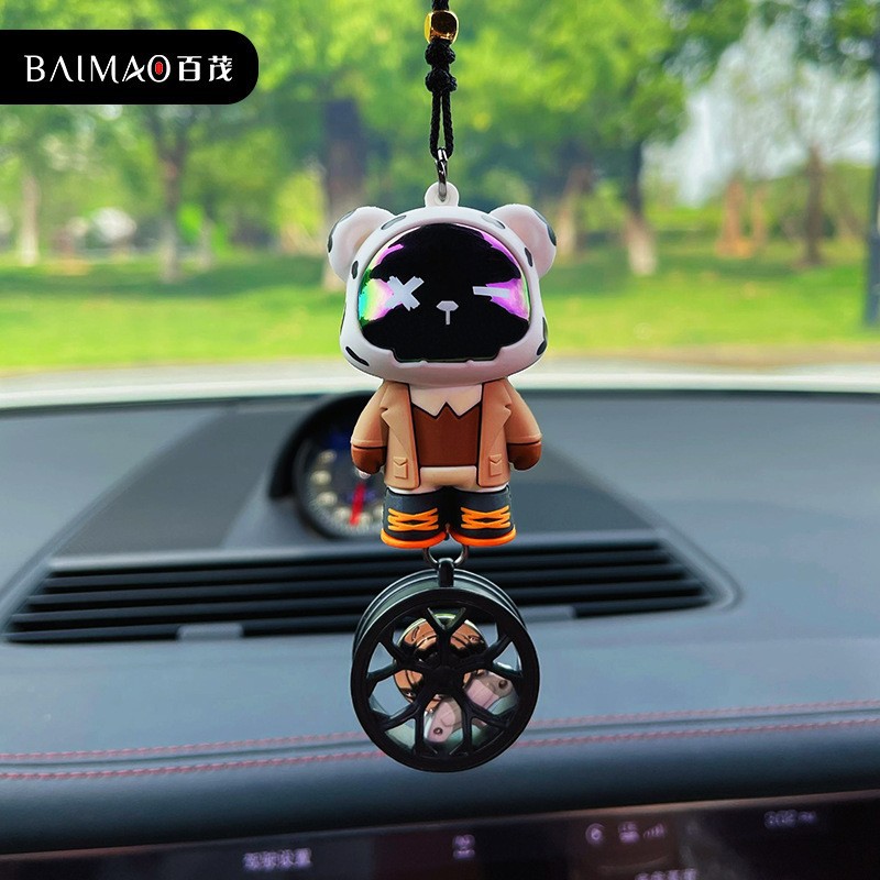 Xinnong Trendy Cool Bear Car Car Pendant Creative Female Cute Exquisite Automobile Hanging Ornament Car Pendant Decoration