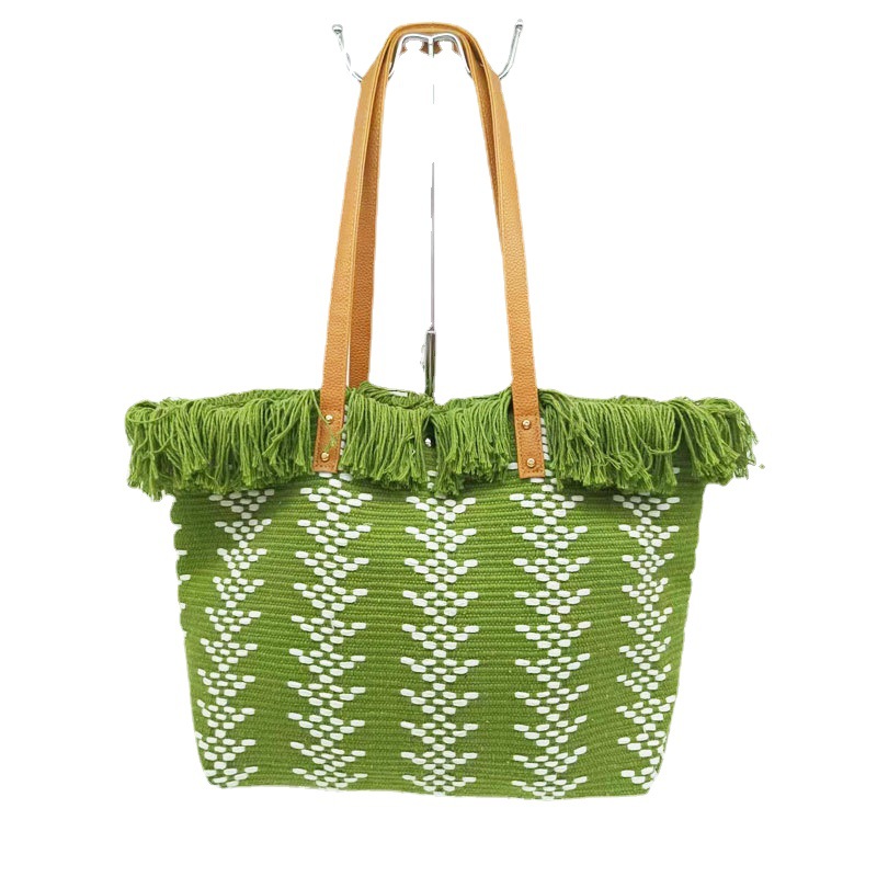2023 New Women's Handbag Tassel Simple Large Capacity Refreshing Stylish Bag Hand Bag Wholesale Women's Bags