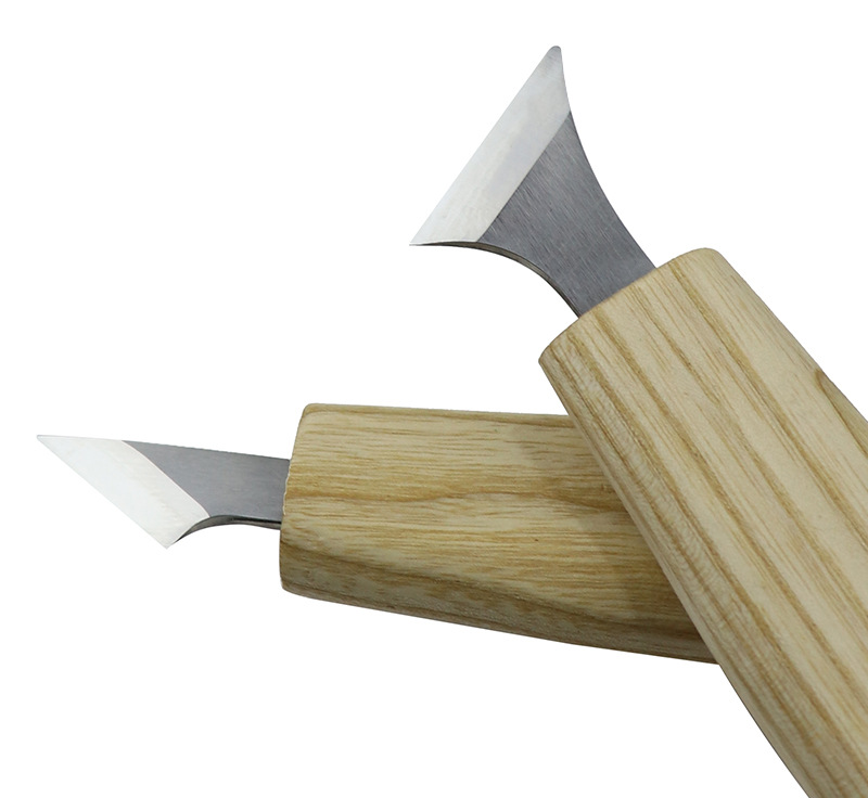 木工雕刻刀斜口刀手工木雕雕刻雕花打坯修边刀工具