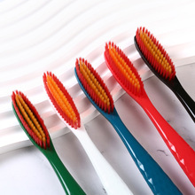 韩国长头懒人牙刷家用5支装牙刷厂家牙刷软毛清洁宽头批发