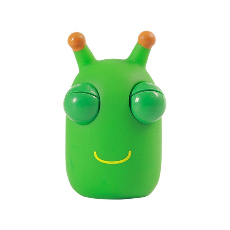 Eye-Catching Cabbage Insect Vent Eye-Catching Cabbage Insect Eye-Catching Caterpillar Decompression Artifact Squeeze Compressable Musical Toy Wholesale