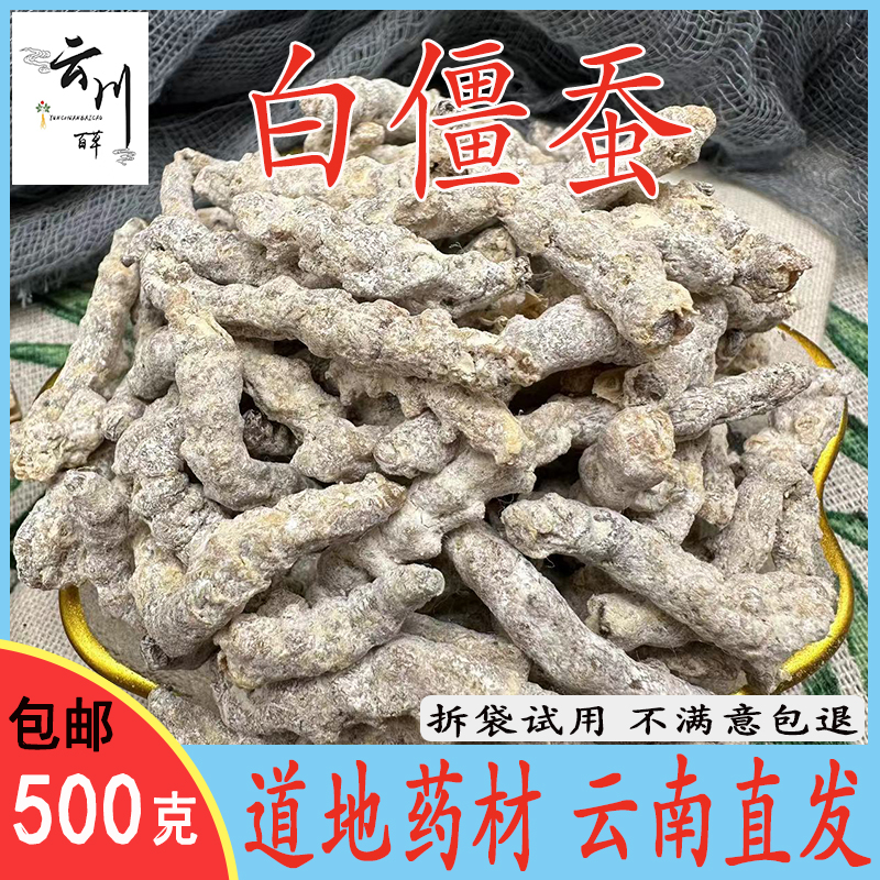 云南中药材僵蚕 白僵蚕 天虫 僵虫 另有秦艽 新货无硫正品包邮