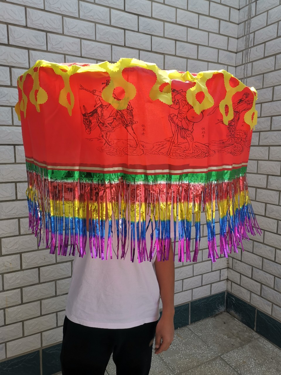 100厘米80厘米天堂伞殡葬用品清明扫墓丧葬烧纸冥币花圈白事佛教