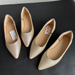 外贸单尖头平底单鞋休闲大码女鞋-阿里巴巴