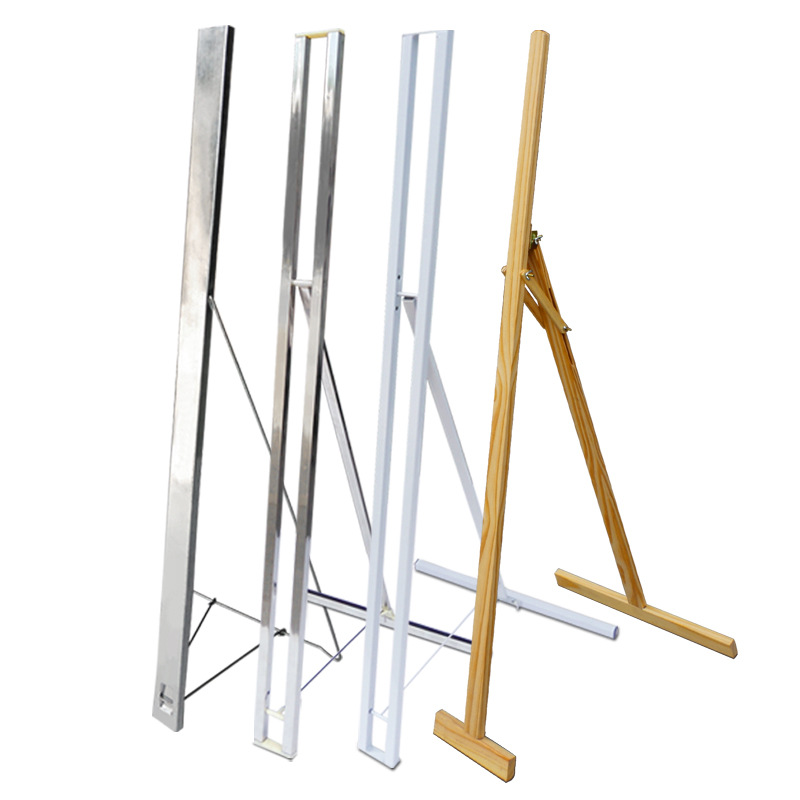 kt板方管立人字人形人像立牌支撑架站牌落地展板迎宾欢迎牌